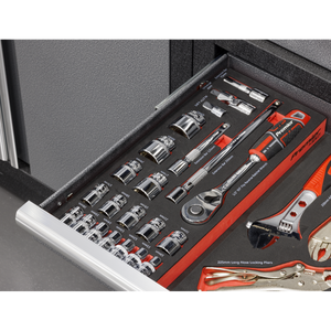 Sealey TBT42 Premier Socket Set with Tool Tray 1/2"Sq Drive 22pc - additional view 5