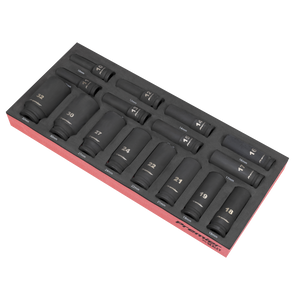 Sealey TBT47 Premier Deep Impact Socket Set with Tool Tray 1/2"Sq Drive 16pc - additional view 3