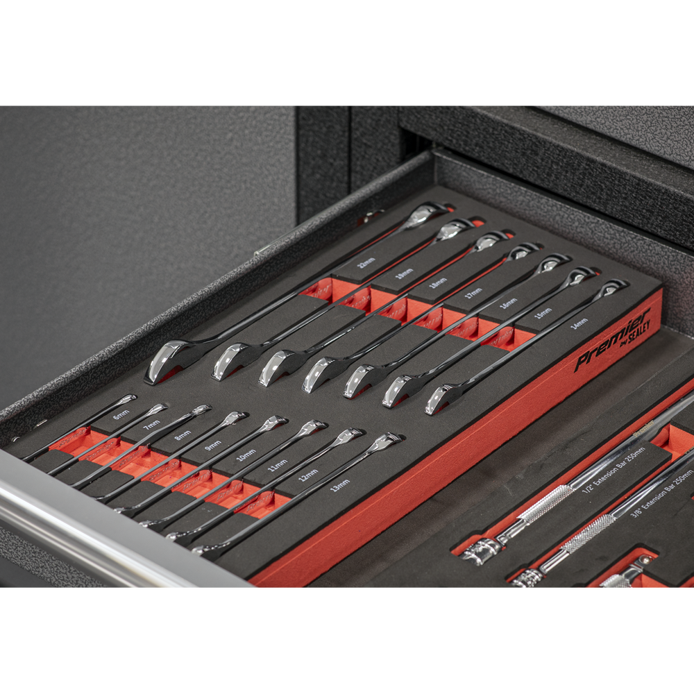 Sealey TBT48 Premier Combination Spanner Set with Tool Tray 15pc - additional view 7