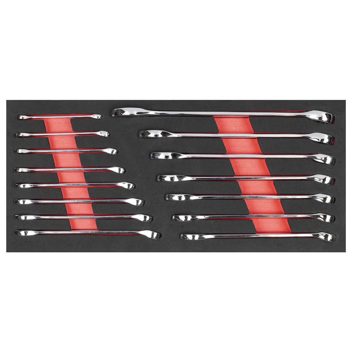 Sealey TBT48 Premier Combination Spanner Set with Tool Tray 15pc - additional view 4