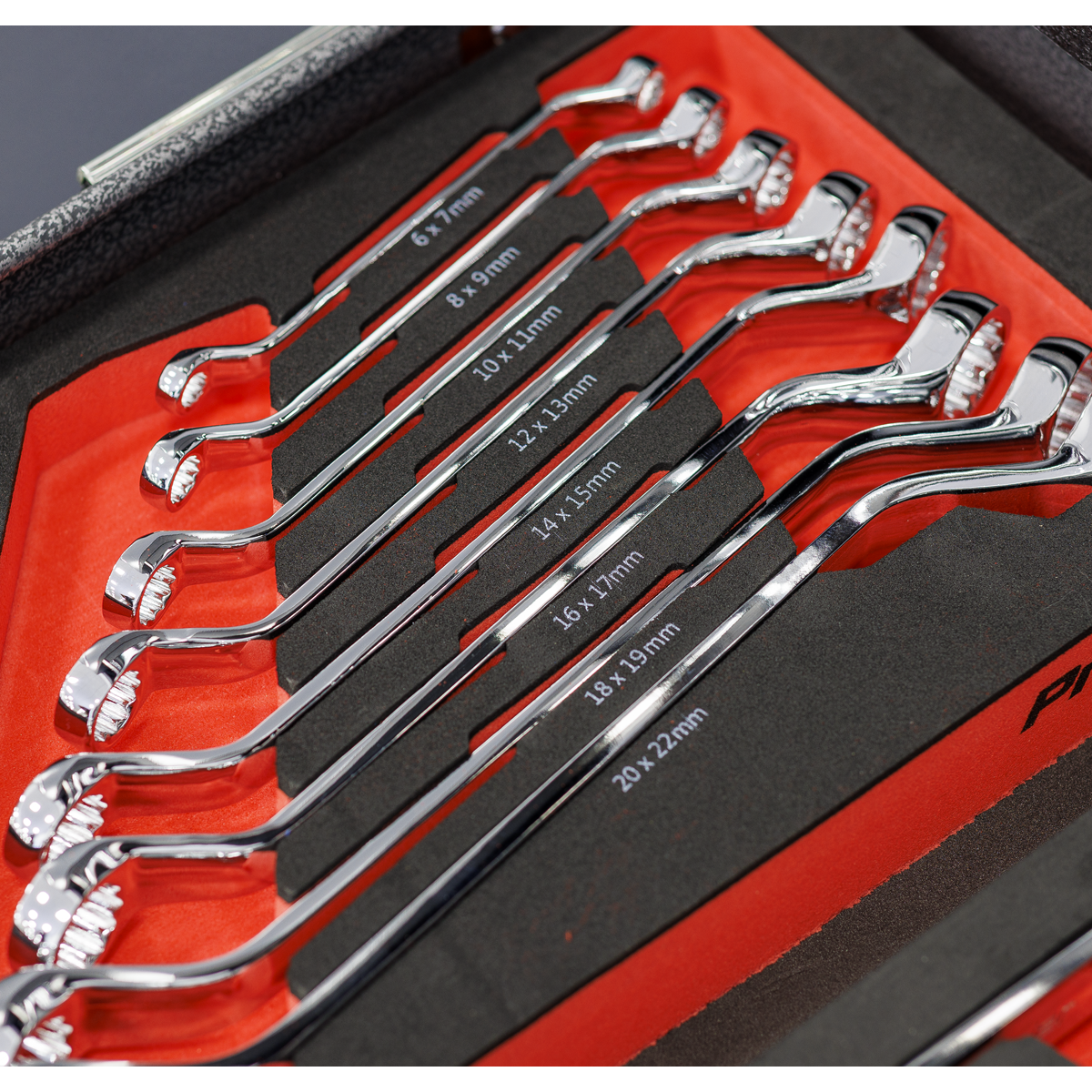 Sealey TBT51 Premier Deep Offset Spanner Set with Tool Tray 8pc - additional view 2