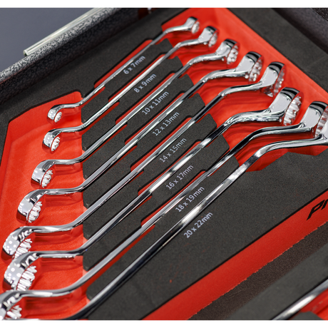 Sealey TBT51 Premier Deep Offset Spanner Set with Tool Tray 8pc - additional view 2