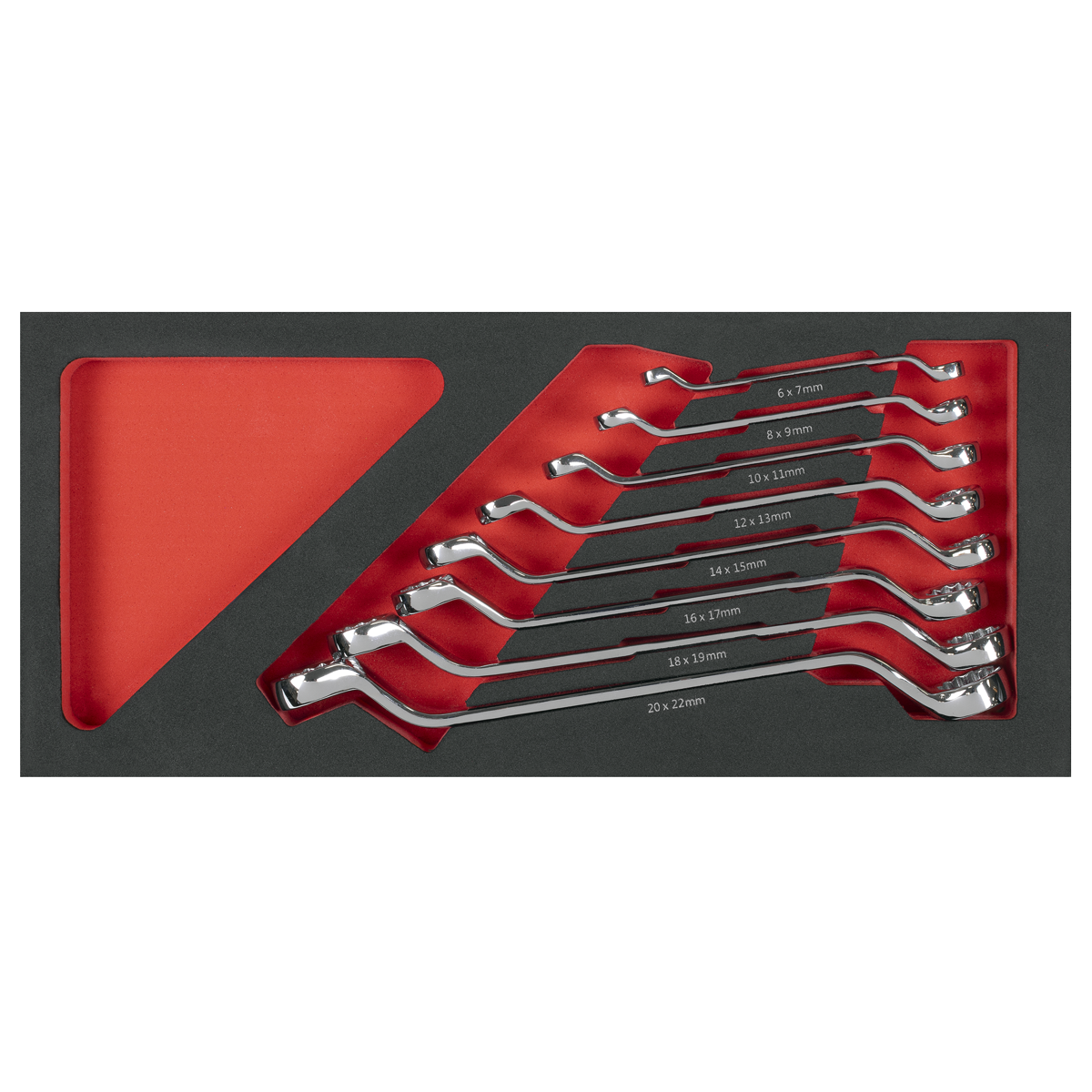 Sealey TBT51 Premier Deep Offset Spanner Set with Tool Tray 8pc - additional view 7