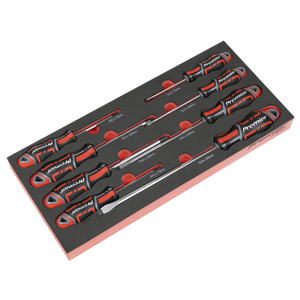 Sealey TBT53 Premier Screwdriver Set with Tool Tray 8pc