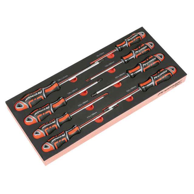 Sealey TBT55 Premier TRX-Star* Screwdriver Set with Tool Tray 8pc