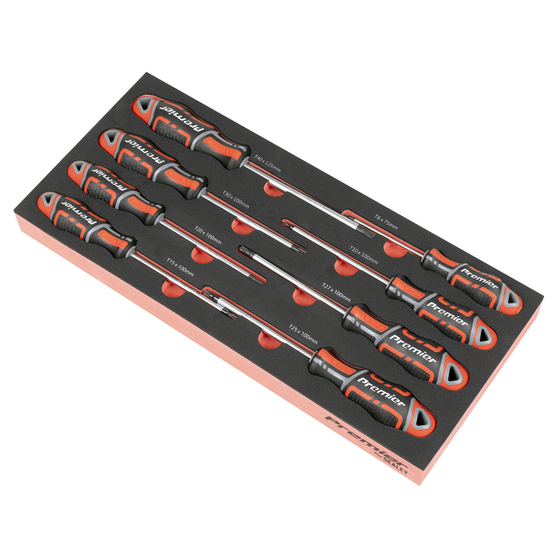 Sealey TBT55 Premier TRX-Star* Screwdriver Set with Tool Tray 8pc - additional view 2