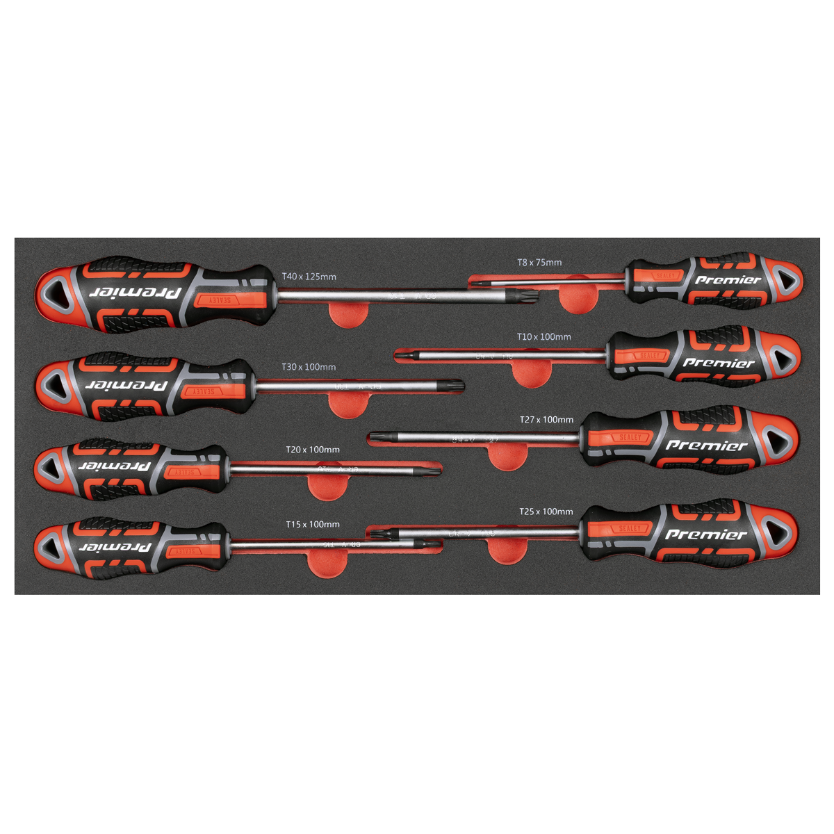 Sealey TBT55 Premier TRX-Star* Screwdriver Set with Tool Tray 8pc - additional view 3
