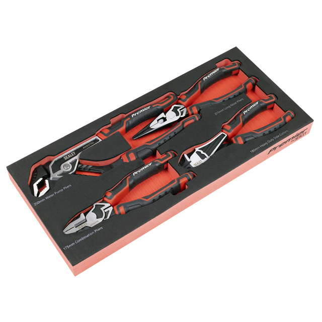 Sealey TBT56 Premier Pliers Set with Tool Tray 4pc