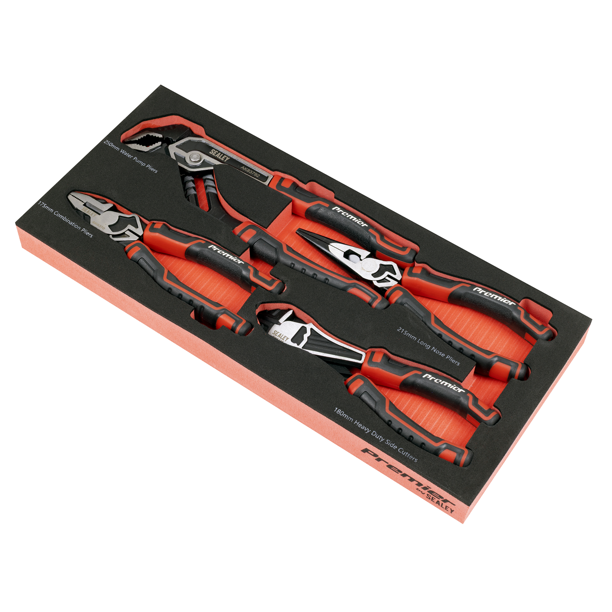 Sealey TBT56 Premier Pliers Set with Tool Tray 4pc - additional view 2