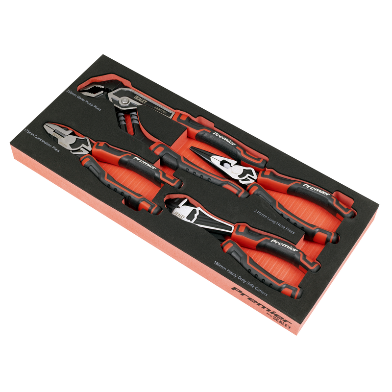 Sealey TBT56 Premier Pliers Set with Tool Tray 4pc - additional view 2
