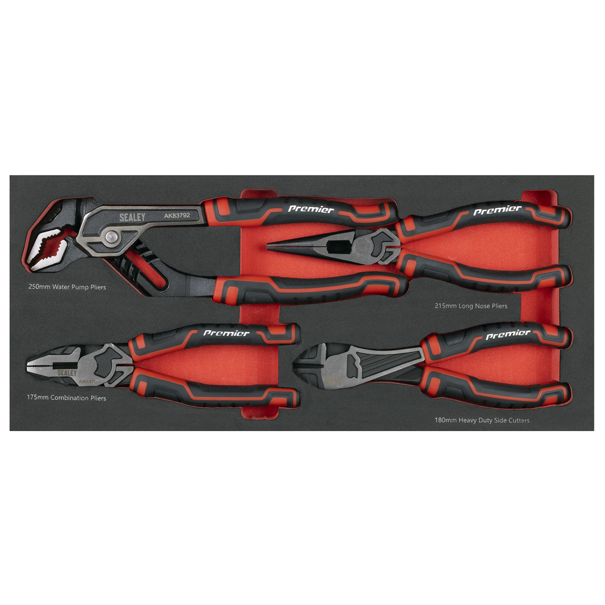 Sealey TBT56 Premier Pliers Set with Tool Tray 4pc - additional view 3