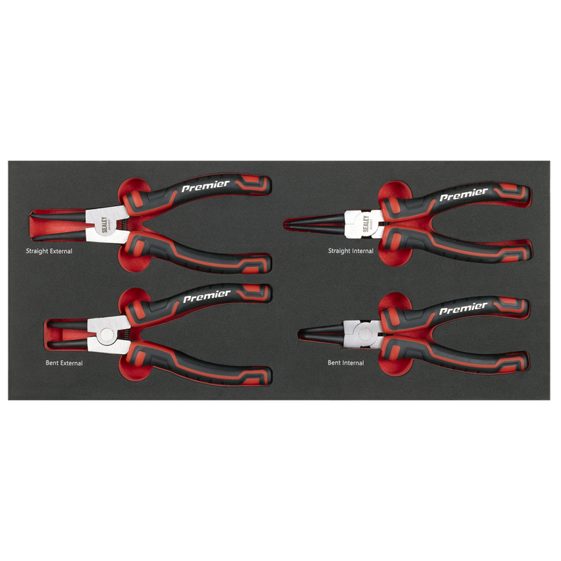 Sealey TBT57 Premier Circlip Pliers Set with Tool Tray 4pc - additional view 3