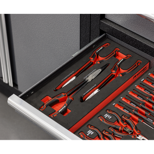 Sealey TBT58 Premier Long Needle Nose Pliers Set with Tool Tray 3pc - additional view 2