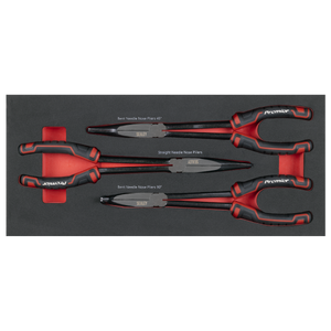 Sealey TBT58 Premier Long Needle Nose Pliers Set with Tool Tray 3pc - additional view 5