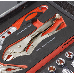 Sealey TBT59 Premier Locking Pliers & Adjustable Wrench Set with Tool Tray 4pc - additional view 4