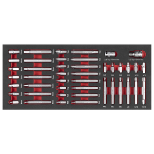 Sealey TBT60 Premier TRX-Star*, Hex & Spline Bit Set with Tool Tray 44pc - additional view 4