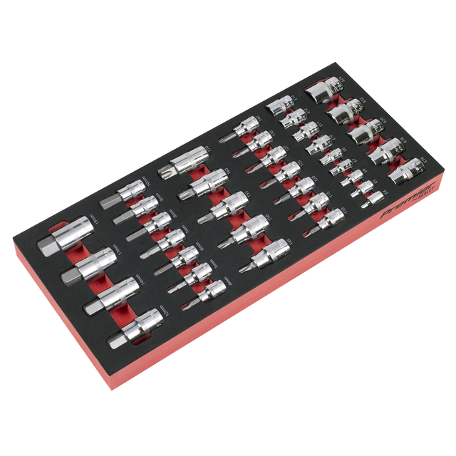 Sealey TBT61 Premier Socket Bit Set with Tool Tray 37pc