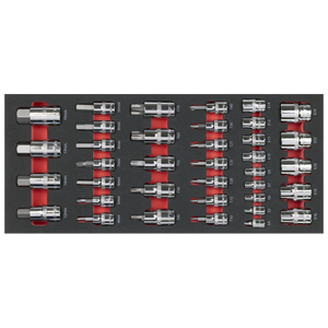 Sealey TBT61 Premier Socket Bit Set with Tool Tray 37pc - additional view 4
