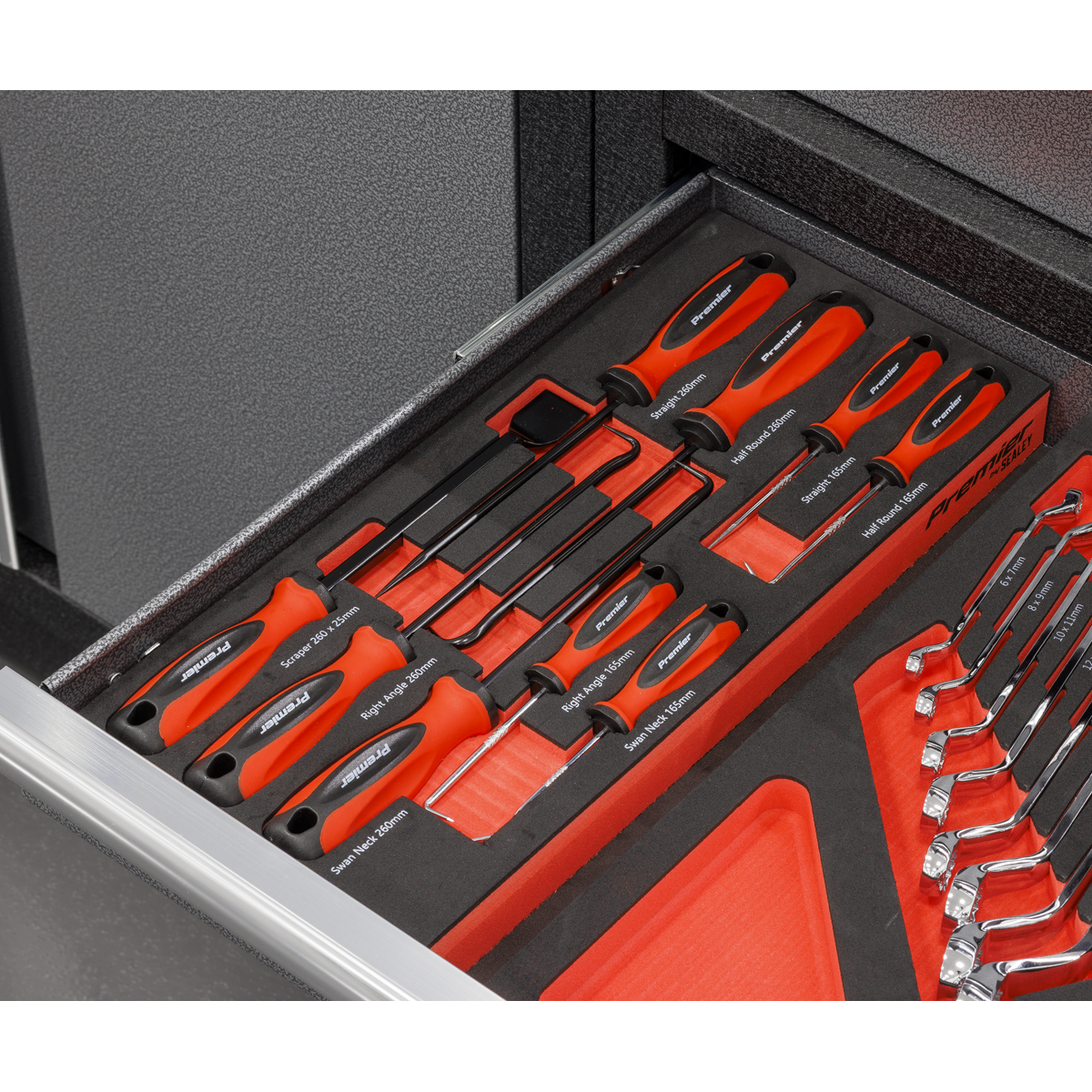 Sealey TBT65 Premier Scraper & Hook Set with Tool Tray 9pc - additional view 2