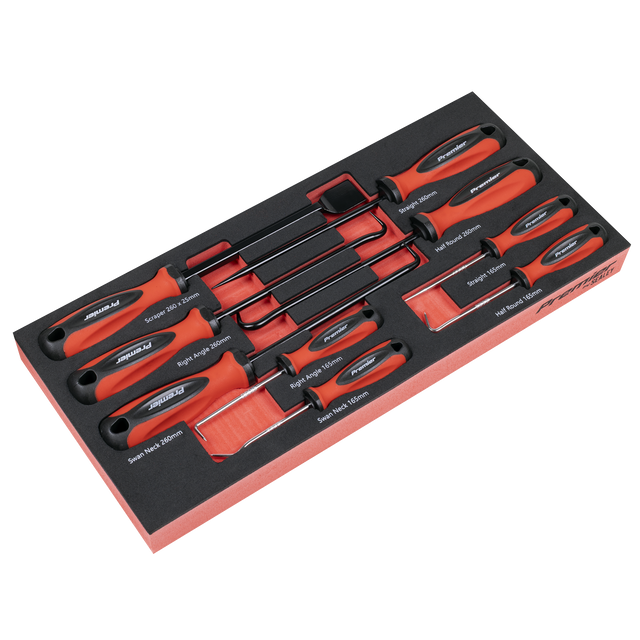 Sealey TBT65 Premier Scraper & Hook Set with Tool Tray 9pc
