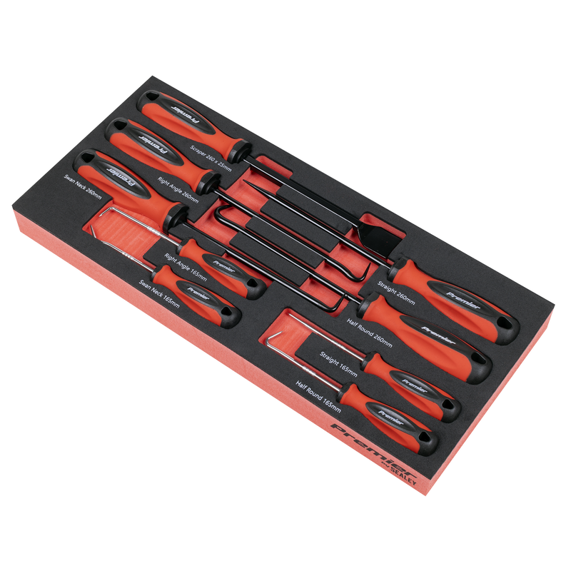 Sealey TBT65 Premier Scraper & Hook Set with Tool Tray 9pc - additional view 6