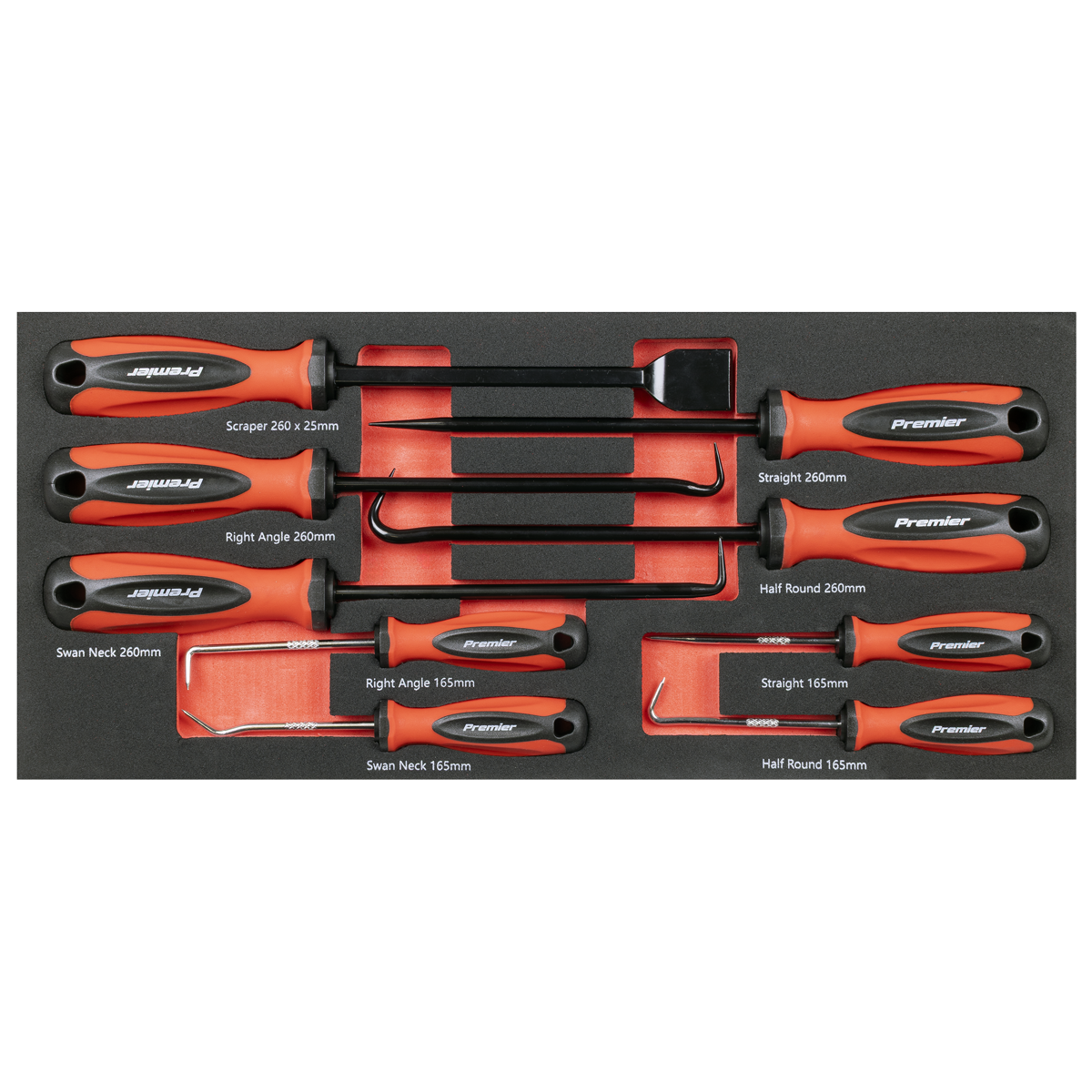 Sealey TBT65 Premier Scraper & Hook Set with Tool Tray 9pc - additional view 7