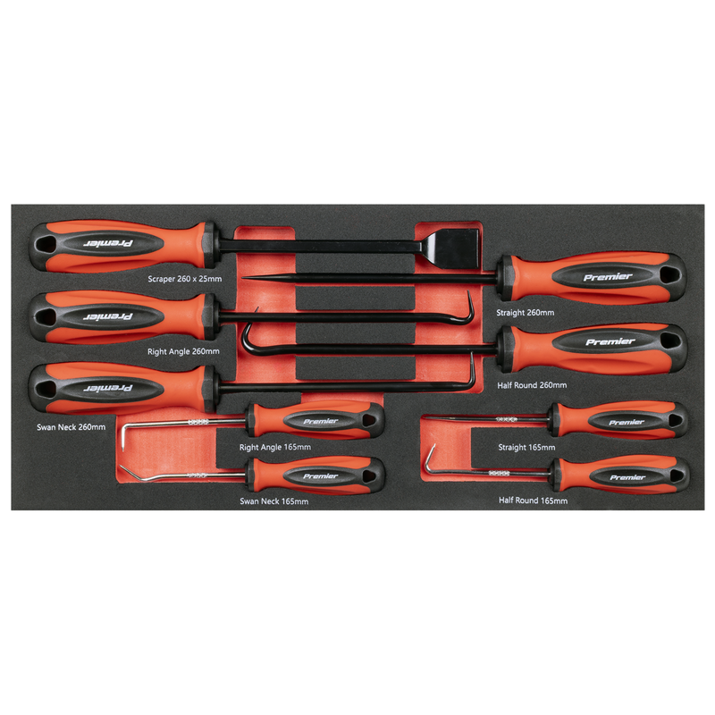 Sealey TBT65 Premier Scraper & Hook Set with Tool Tray 9pc - additional view 7