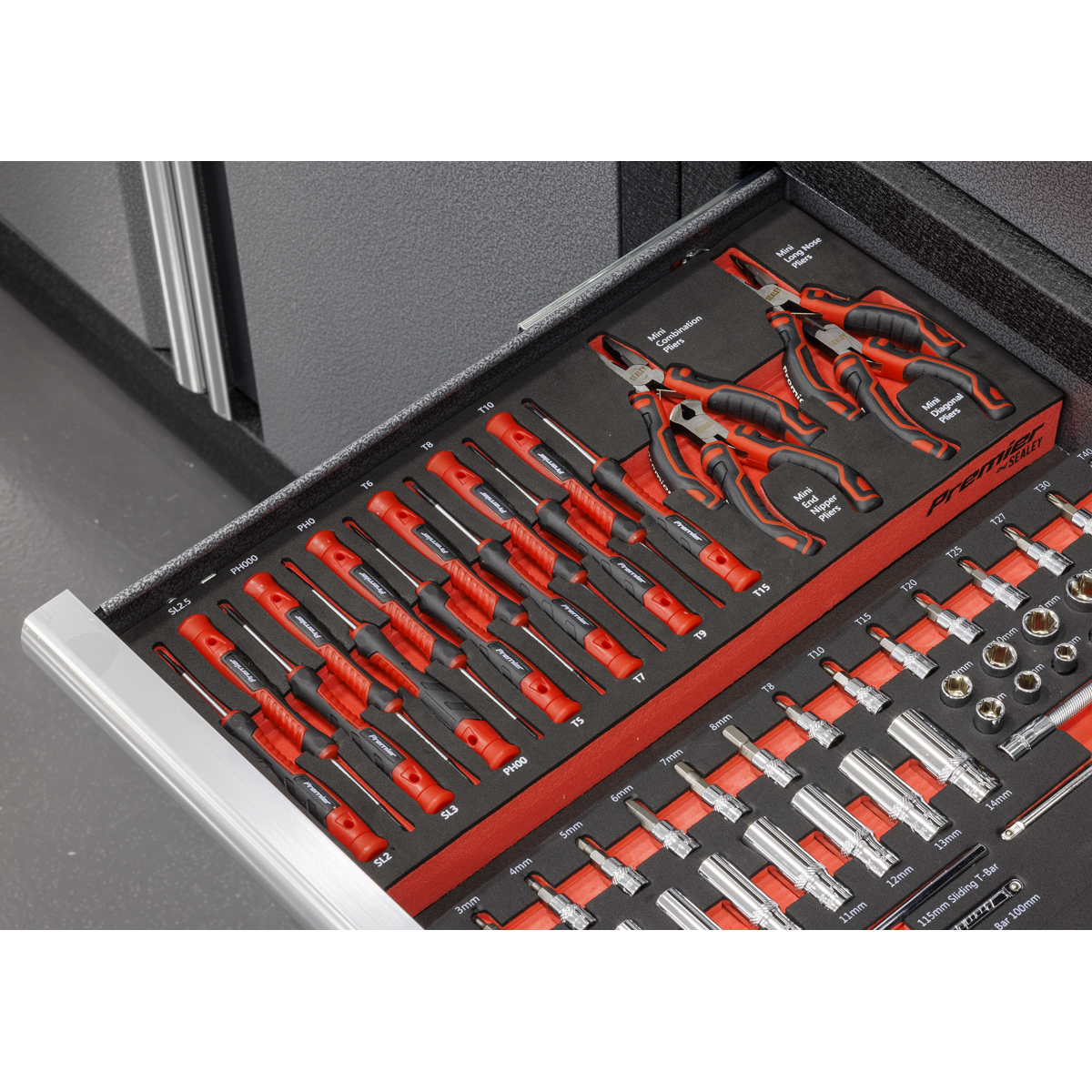 Sealey TBT67 Premier Precision Screwdriver & Mini Pliers Set with Tool Tray 17pc - additional view 5