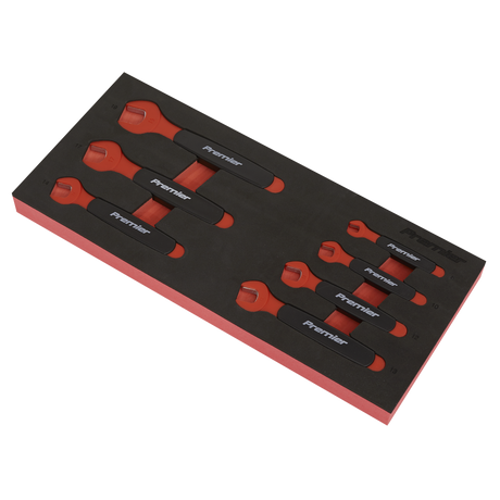 Sealey TBTE03 Premier Insulated Open-End Spanner Set with Tool Tray 7pc - VDE Approved - additional view 2
