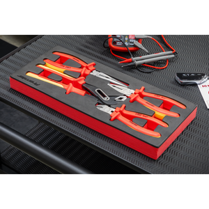 Sealey TBTE07 Premier Insulated Pliers Set with Tool Tray 4pc - VDE Approved - additional view 5