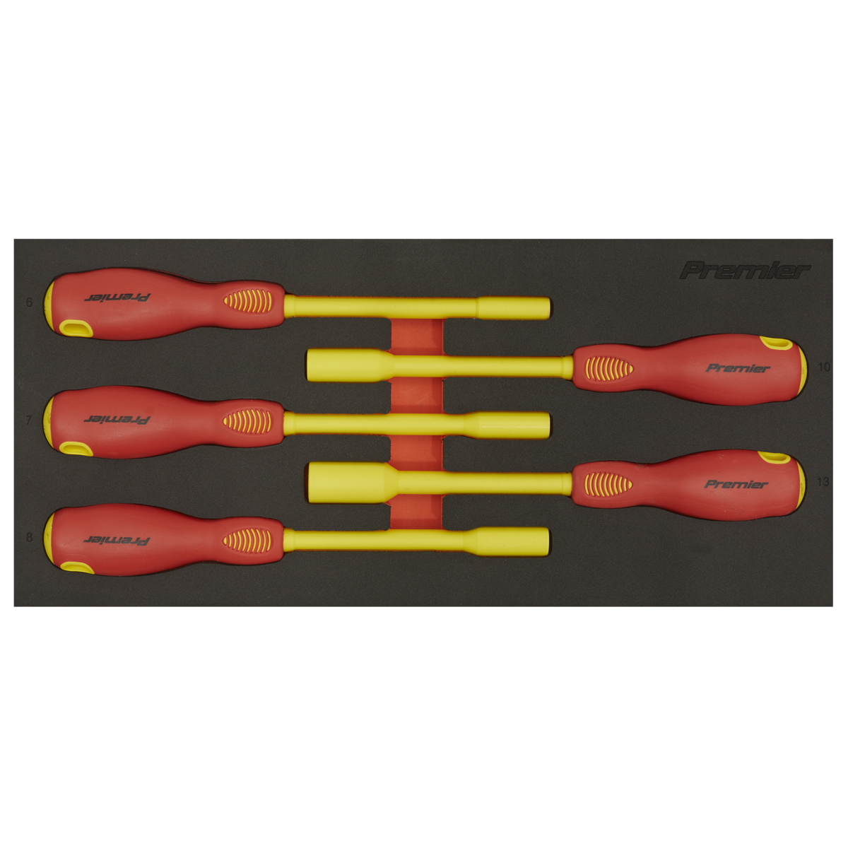 Sealey TBTE08 Premier Insulated Nut Driver Set with Tool Tray 5pc - VDE Approved - additional view 6