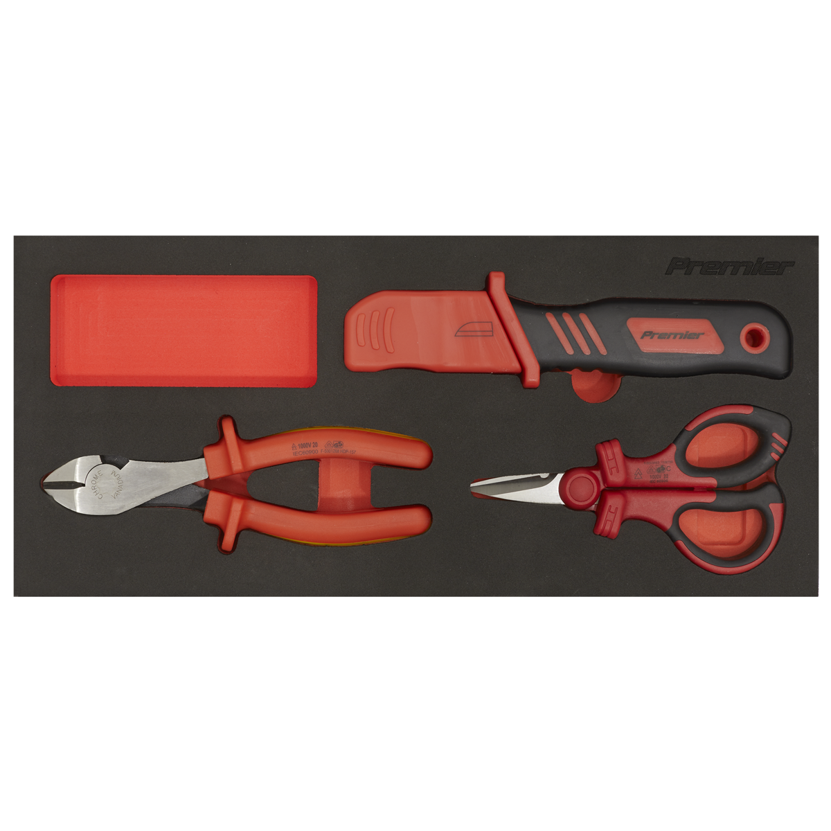 Sealey TBTE09 Premier Insulated Cutting Set with Tool Tray 3pc - VDE Approved - additional view 3
