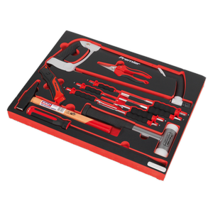 Sealey TBTP06EU Premier Platinum Hacksaw, Hammers & Punch Kit with Tool Tray 13pc - additional view 2