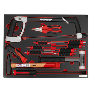 Sealey TBTP06EU Premier Platinum Hacksaw, Hammers & Punch Kit with Tool Tray 13pc - additional view 3