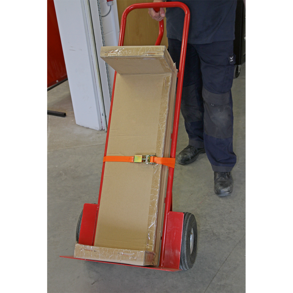 Sealey TD05045E Self-Securing Ratchet Straps 25mm x 4.5m 500kg Breaking Strength - Pair - additional view 4