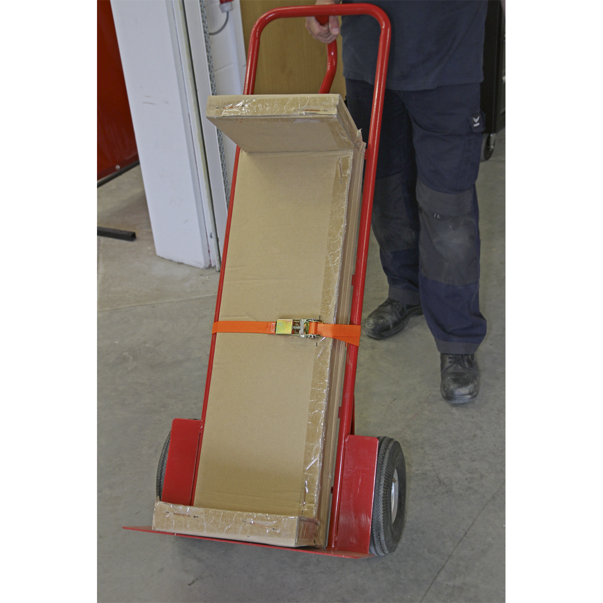 Sealey TD05045E Self-Securing Ratchet Straps 25mm x 4.5m 500kg Breaking Strength - Pair - additional view 4