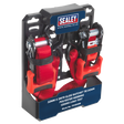 Sealey TD1202SR Slide Ratchet Strap Polyester Webbing with S-Hooks 32mm x 3m 1200kg Breaking Strength