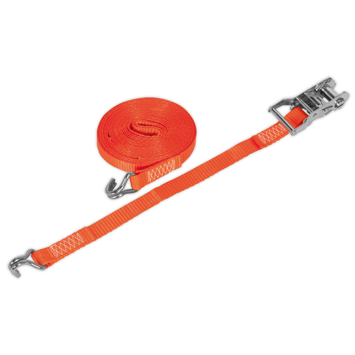 Sealey TD1506J Ratchet Strap Polyester Webbing 25mm x 6m 1500kg Breaking Strength - additional view 2