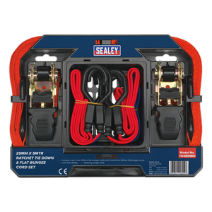 Sealey TD285SBD Ratchet Strap & Bungee Cord Set 6pc - additional view 6