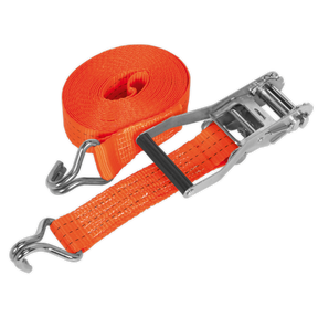 Sealey TD3008J Ratchet Strap Polyester Webbing 50mm x 8m 3000kg Breaking Strength