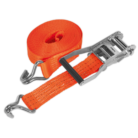 Sealey TD3008J Ratchet Strap Polyester Webbing 50mm x 8m 3000kg Breaking Strength