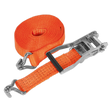 Sealey TD5008J Ratchet Strap Polyester Webbing 50mm x 8m 5000kg Breaking Strength