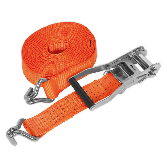 Sealey TD5008J Ratchet Strap Polyester Webbing 50mm x 8m 5000kg Breaking Strength