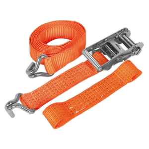 Sealey TDRWA Alloy Wheel Car Transporter Ratchet Strap 50mm x 3m 5000kg Breaking Strength