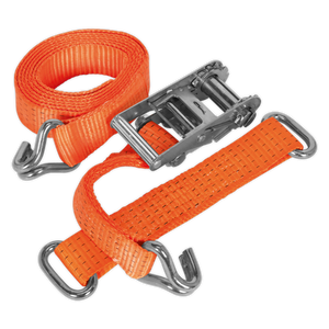 Sealey TDRWS Steel Wheel Car Transporter Ratchet Strap 50mm x 3m 4500kg Breaking Strength - additional view 4