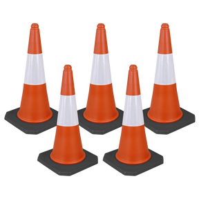 Sealey TFC05 Traffic Cone 75cm - Pack of 5