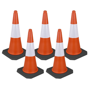 Sealey TFC05 Traffic Cone 75cm - Pack of 5
