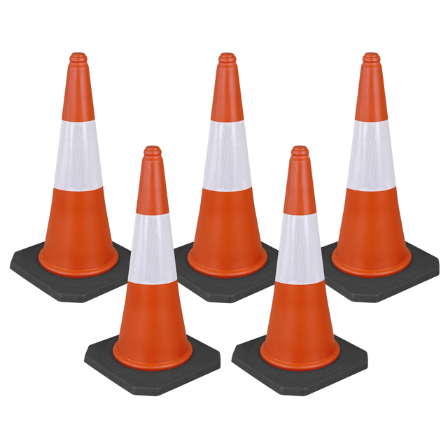 Sealey TFC05 Traffic Cone 75cm - Pack of 5