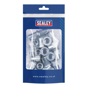 Sealey TISM12 Splined Threaded Insert (Rivet Nut ) M12 - 25pcs - additional view 2