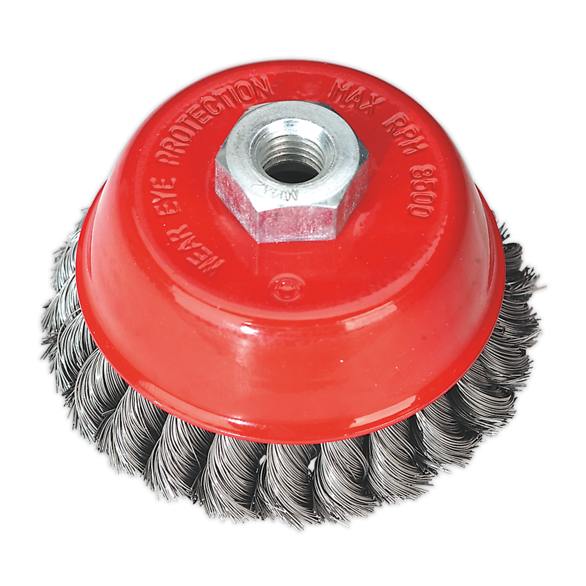 Sealey TKCB100 100mm Twist Knot Wire Cup Brush M14 x 2mm